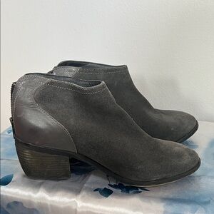 Charles By Charles David Charcoal Ankle Booties